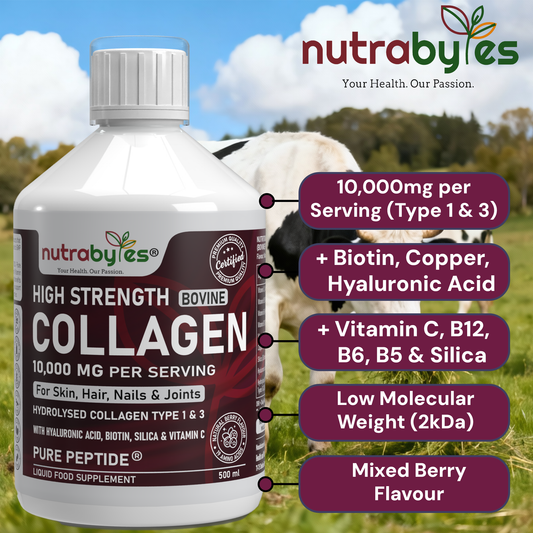 Suplemento de Colágeno Bovino Líquido de Alta Potencia