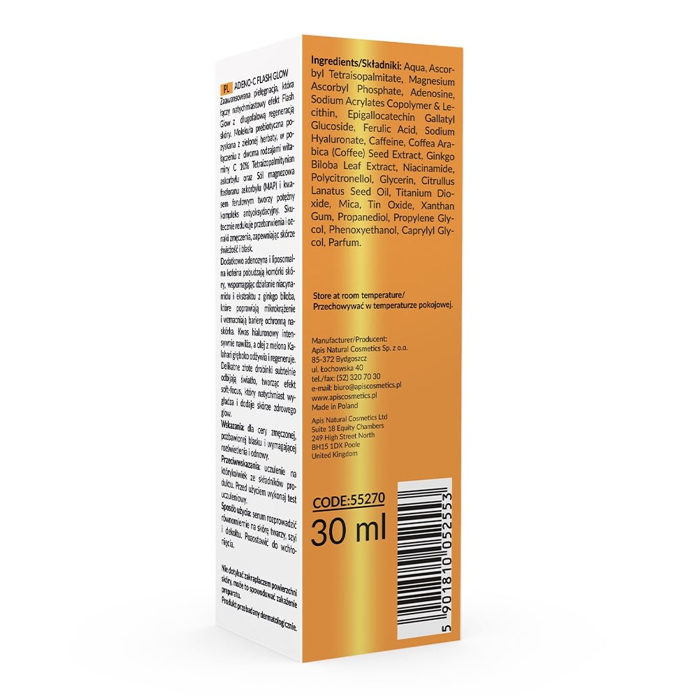 Apis ADENO-C Flash Glow Vitamin C Serum, 30ml
