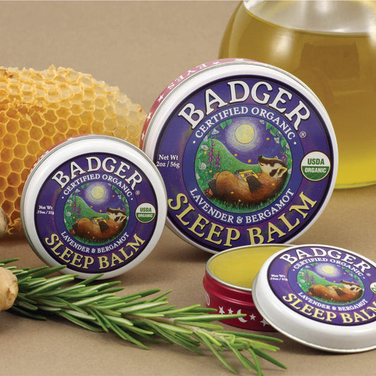 Bálsamo para Dormir Badger – Bálsamo Nocturno Ecológico con Lavanda y Bergamota