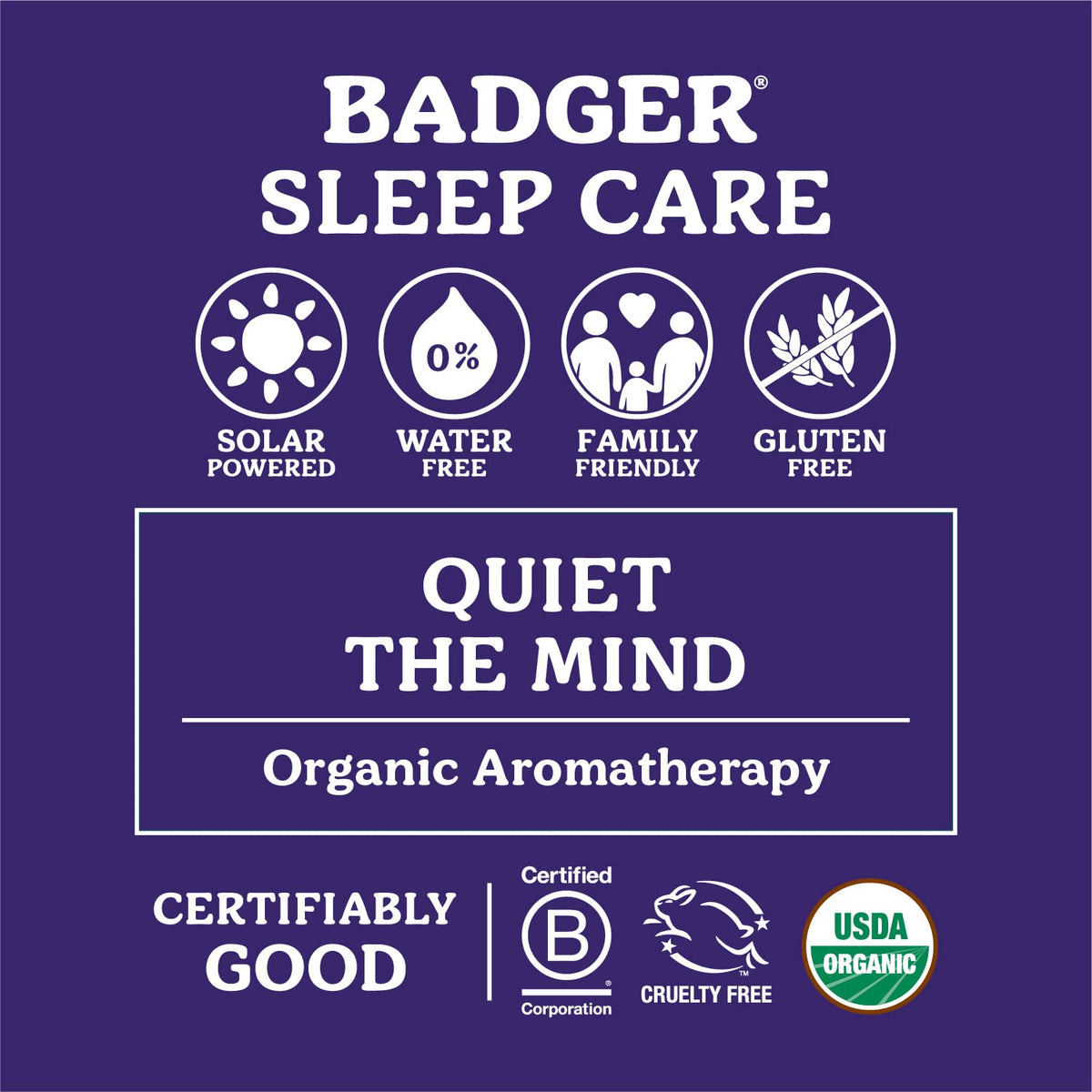 Badger Sleep Balm – Organic Night Balm with Lavender & Bergamot