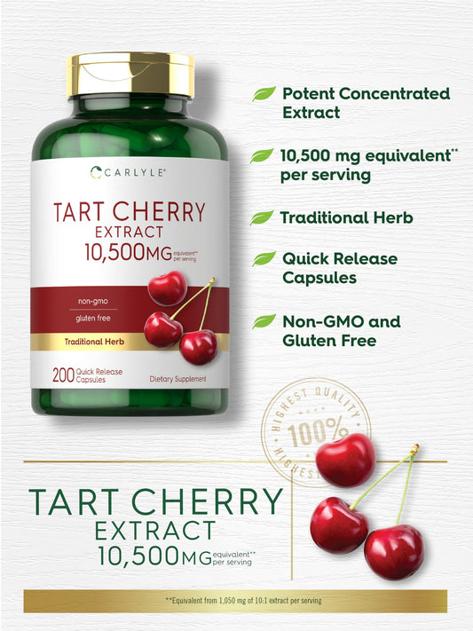 Carlyle Tart Cherry Capsules 10,500mg – 2 Pack - Calm Era