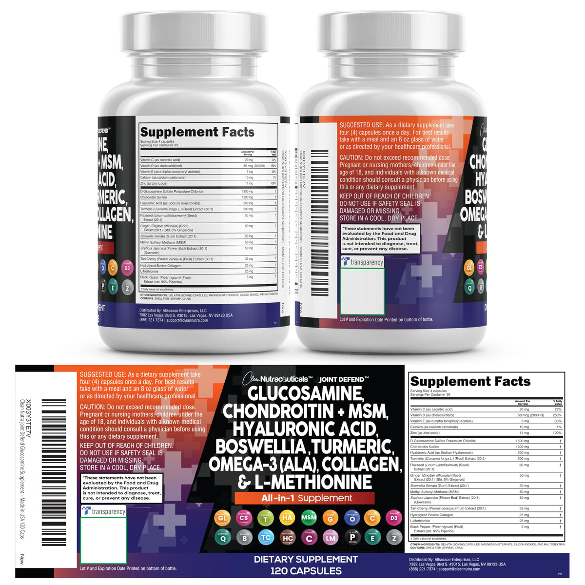 Clean Nutraceuticals Joint Defend 15-in-1 – 2 Pack - Calm Era