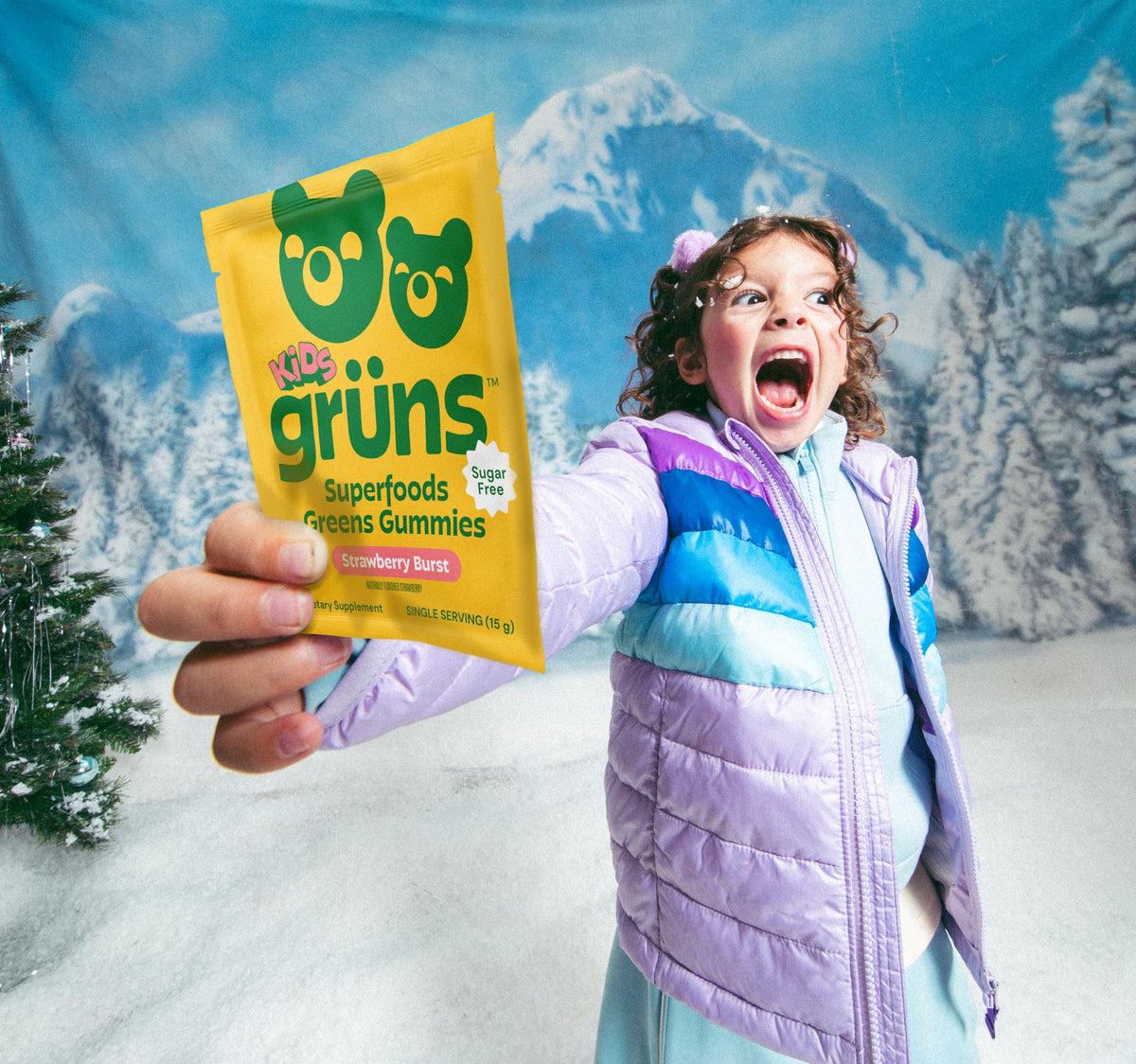 Grüns Multivitamin for Kids – Sugar-Free Super Greens Gummies 28ct - Calm Era