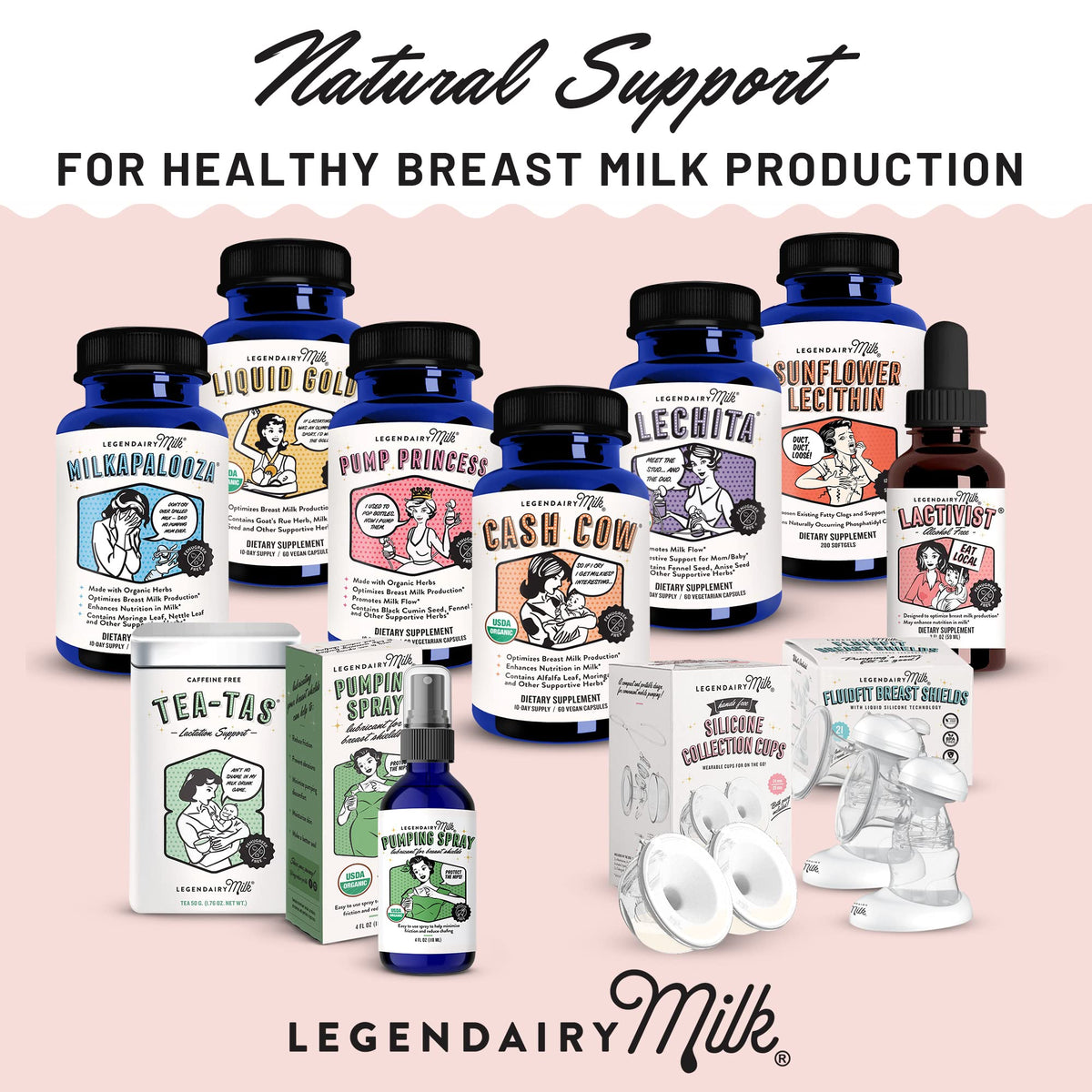 Legendairy Milk Cash Cow Lactation Supplement 60ct | Fenugreek-Free