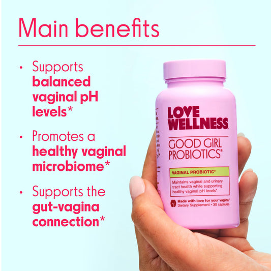 Love Wellness Good Girl Probiotics – 9-Strain Vaginal Health | 30 Capsules - Calm Era