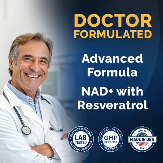 MOM NUTRIX NAD+ Liposomal y Resveratrol – 2000mg | 120 Cápsulas | Hecho en EE. UU.