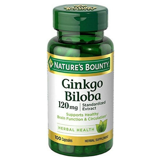 Nature's Bounty Ginkgo Biloba 120mg, 400 Capsules (Pack of 4) - Calm Era