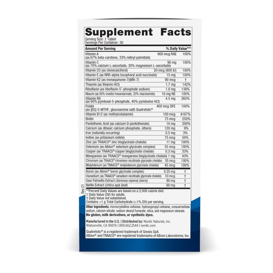 Nordic Naturals Multivitamínico para Hombres Una al Día 30 Comprimidos