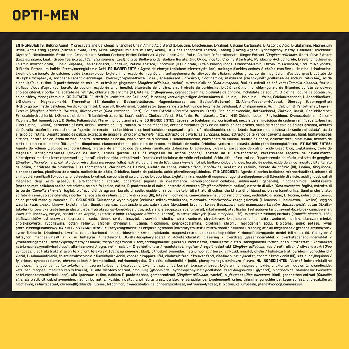 Optimum Nutrition Opti-Men Multivitamínico — 90 Comprimidos