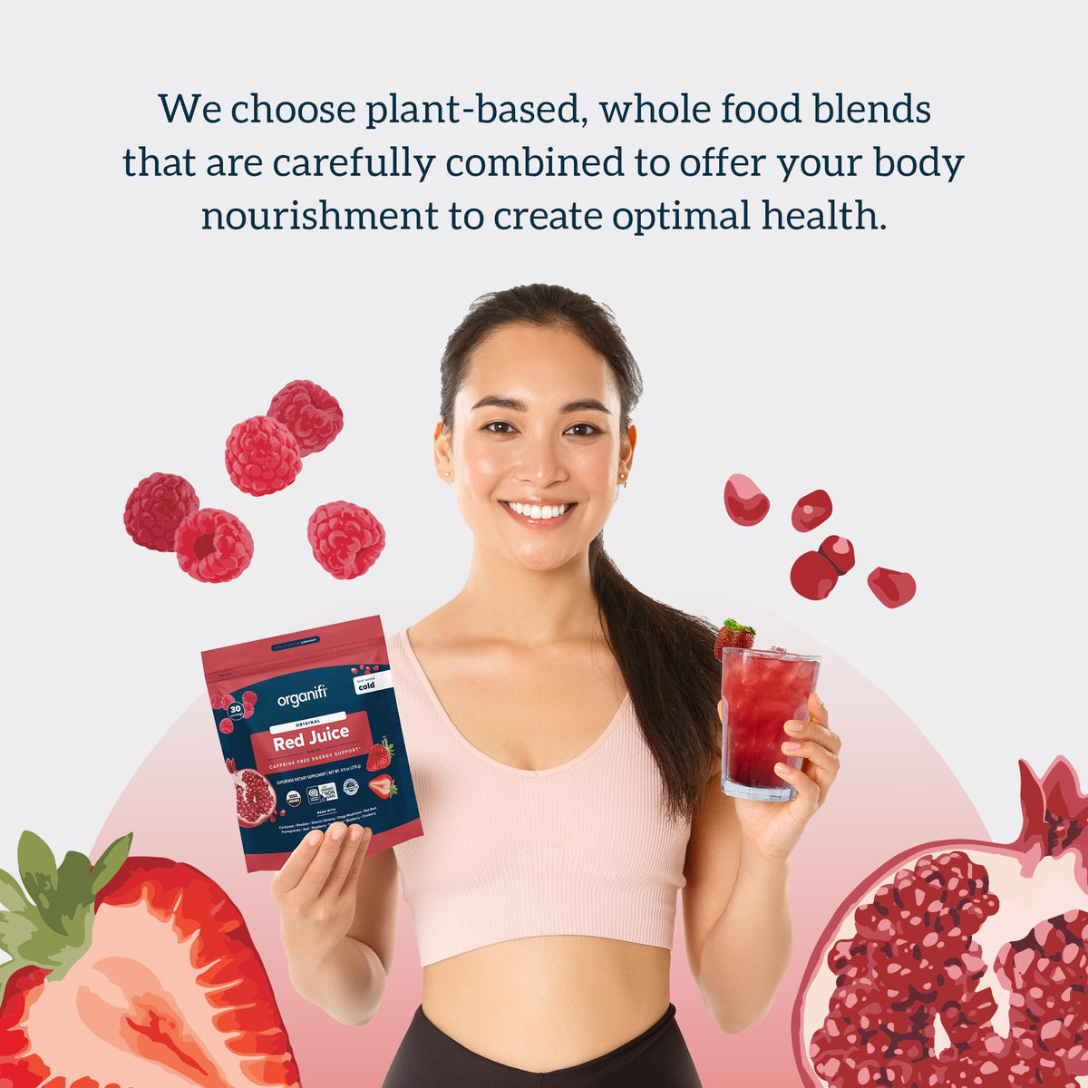 Organifi Red Juice – Energy & Focus Superfood Powder 90 Servings
