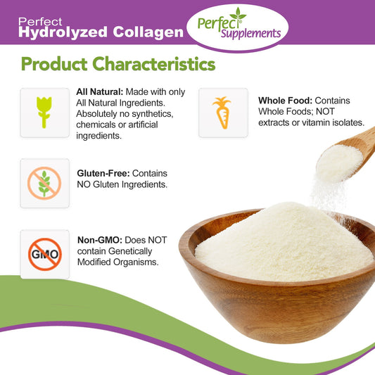 Perfect Supplements Hydrolyzed Collagen Powder – Grass-Fed, Brazilian Pasture-Raised | 660g × 2 - Calm Era