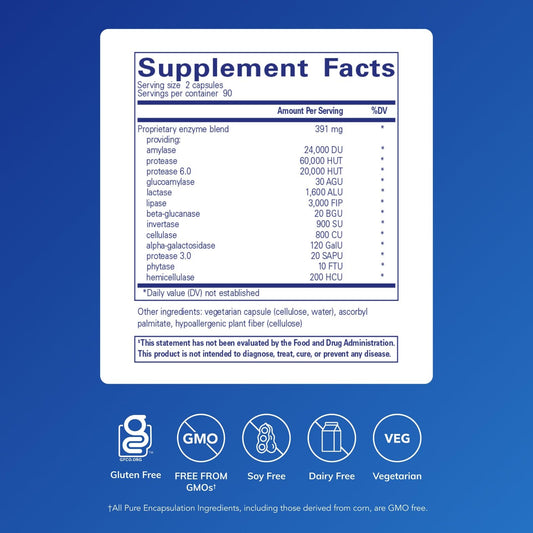 Pure Encapsulations Digestive Enzymes Ultra – Vegetarian Digestive Enzymes (180 capsules) - Calm Era