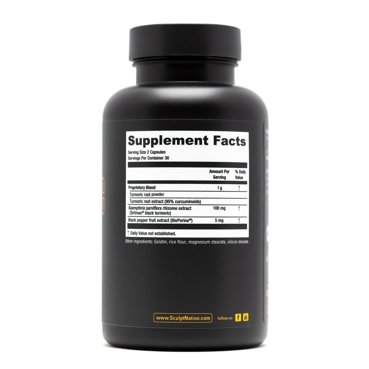 Sculpt Nation Turmeric with BioPerine & Sirtmax – Joint Health | 60-Day Supply - Calm Era