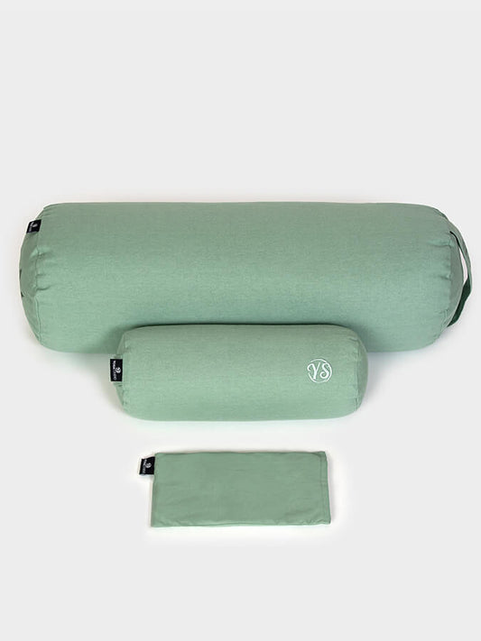 Yoga Studio Organic Meditation Bolster & Eye Pillow Set