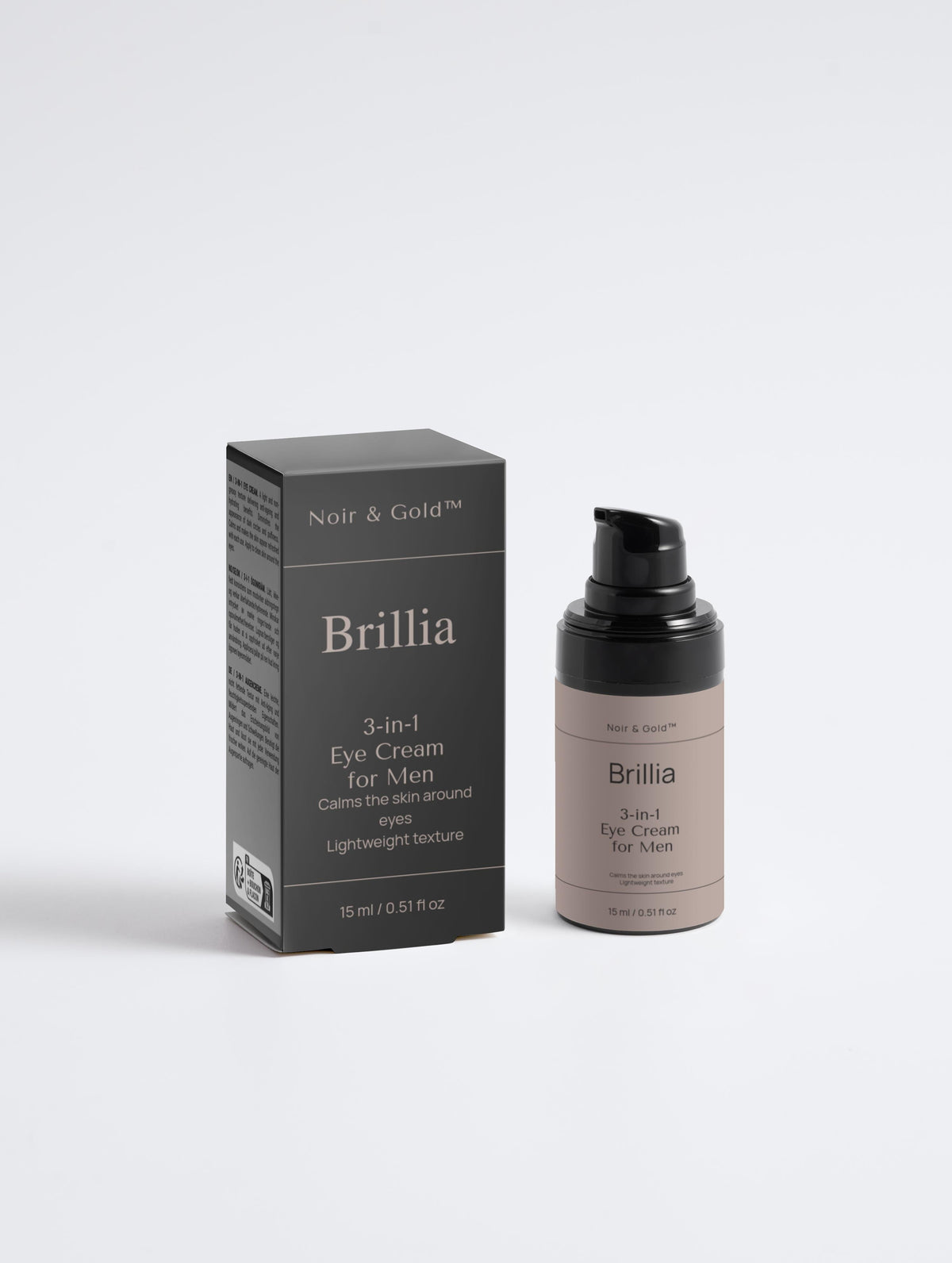 Crema Antiedad Contorno de Ojos para Hombre Noir & Gold Brillia