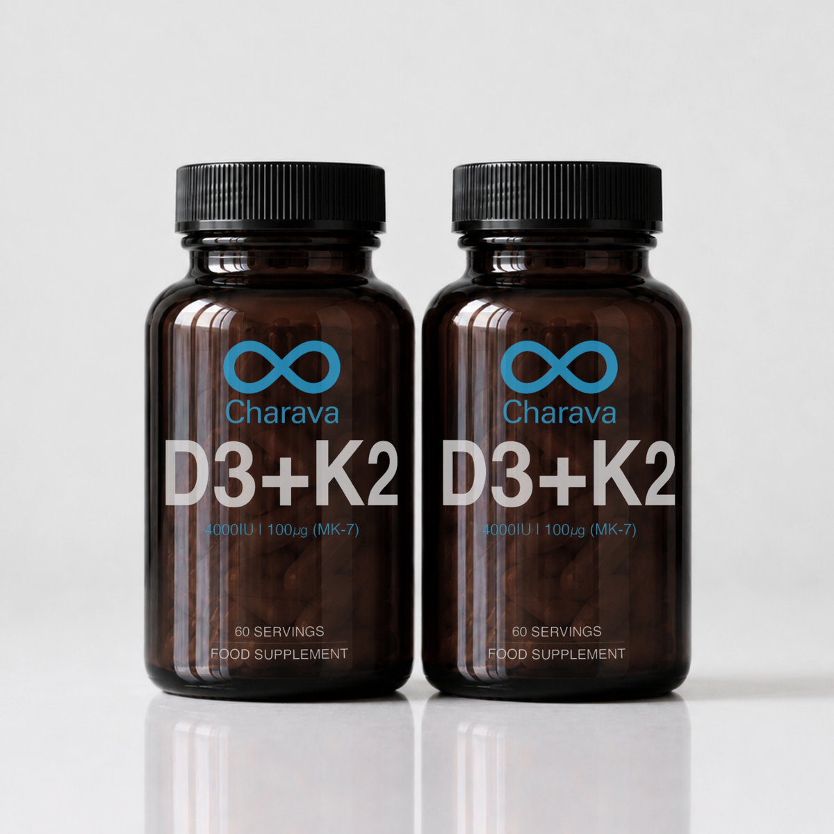 Charava Vitamina D3 (4000 UI) + K2 (MK-7)