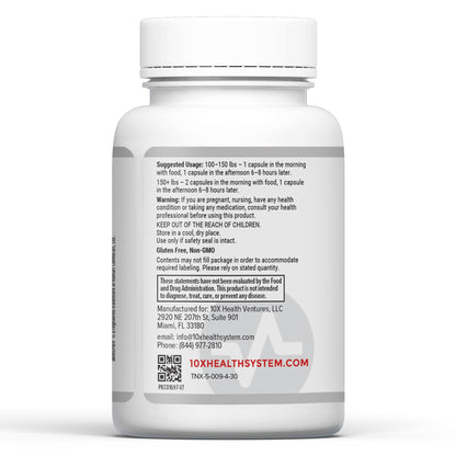 10X Health System Optimize Multivitamin for Men – 90 Capsules | 34-in-1 Methylated Formula, 5-MTHF, NAC, 800 mcg B12 - Calm Era