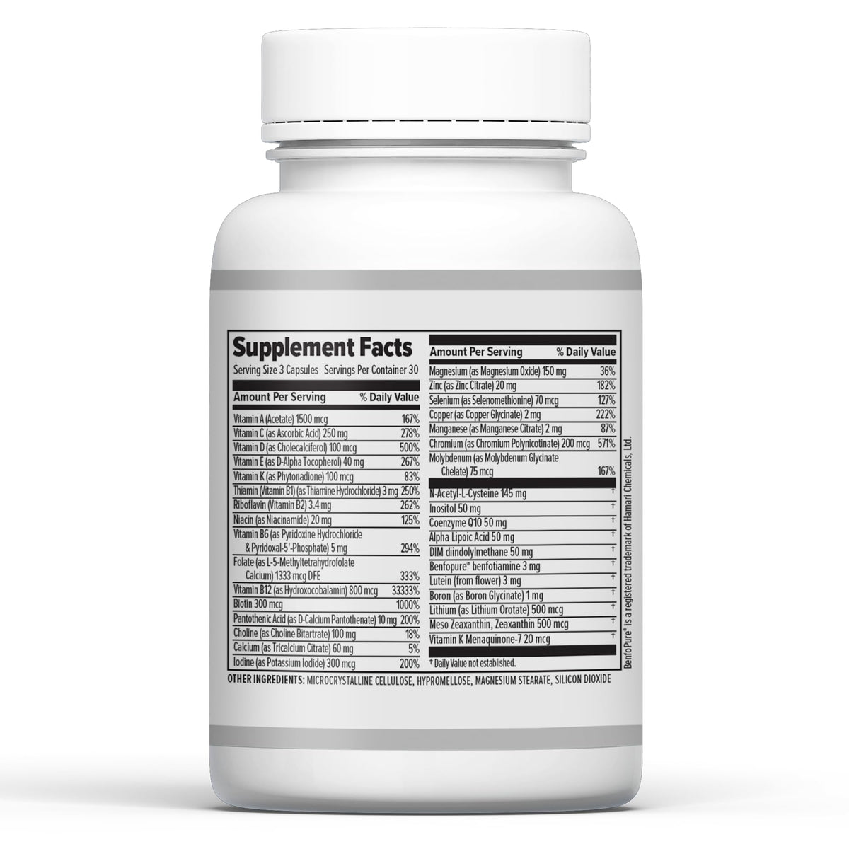 10X Health System Optimize Multivitamin for Men – 90 Capsules | 34-in-1 Methylated Formula, 5-MTHF, NAC, 800 mcg B12 - Calm Era