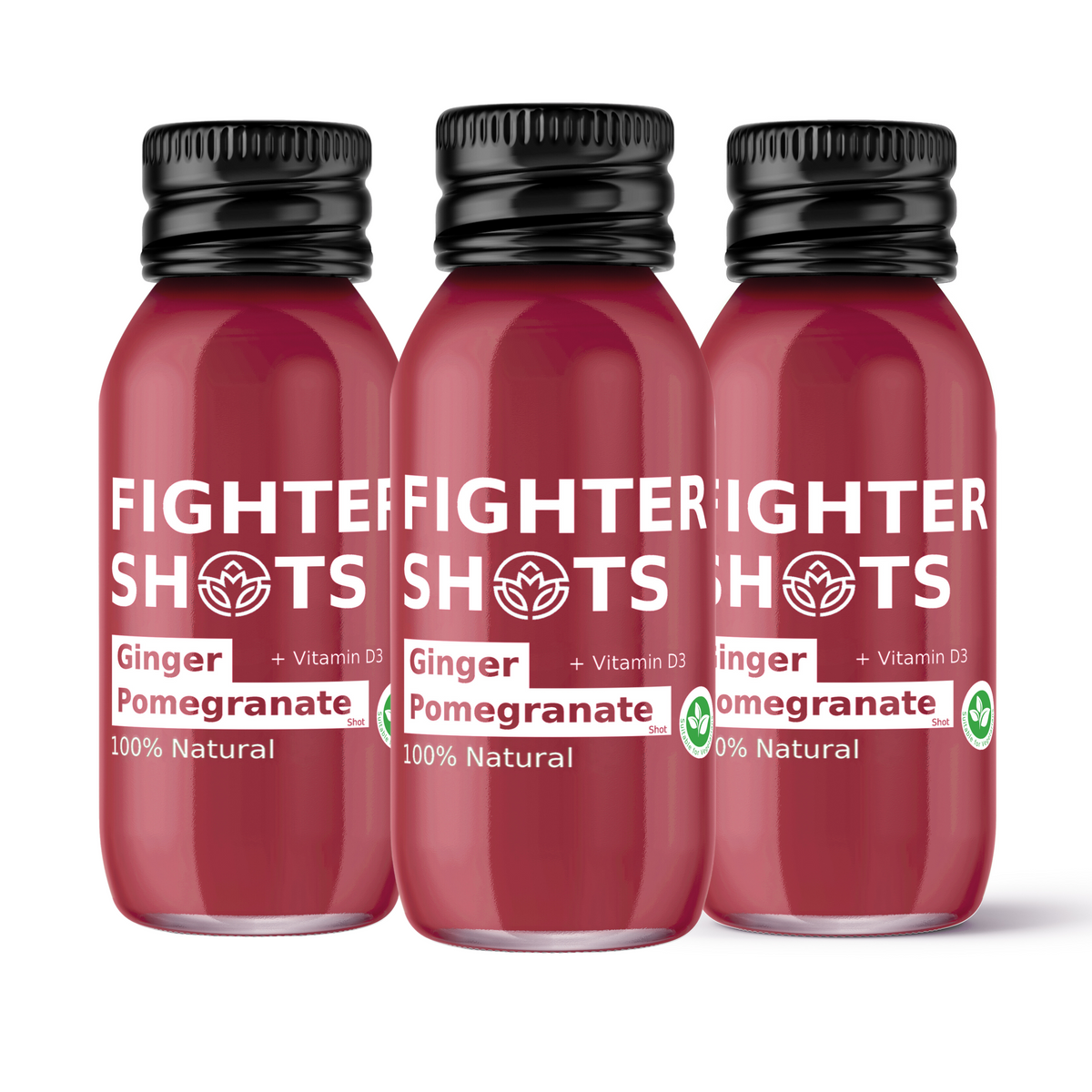 Fighter Shots Ginger, Pomegranate & Vitamin D3 60ml