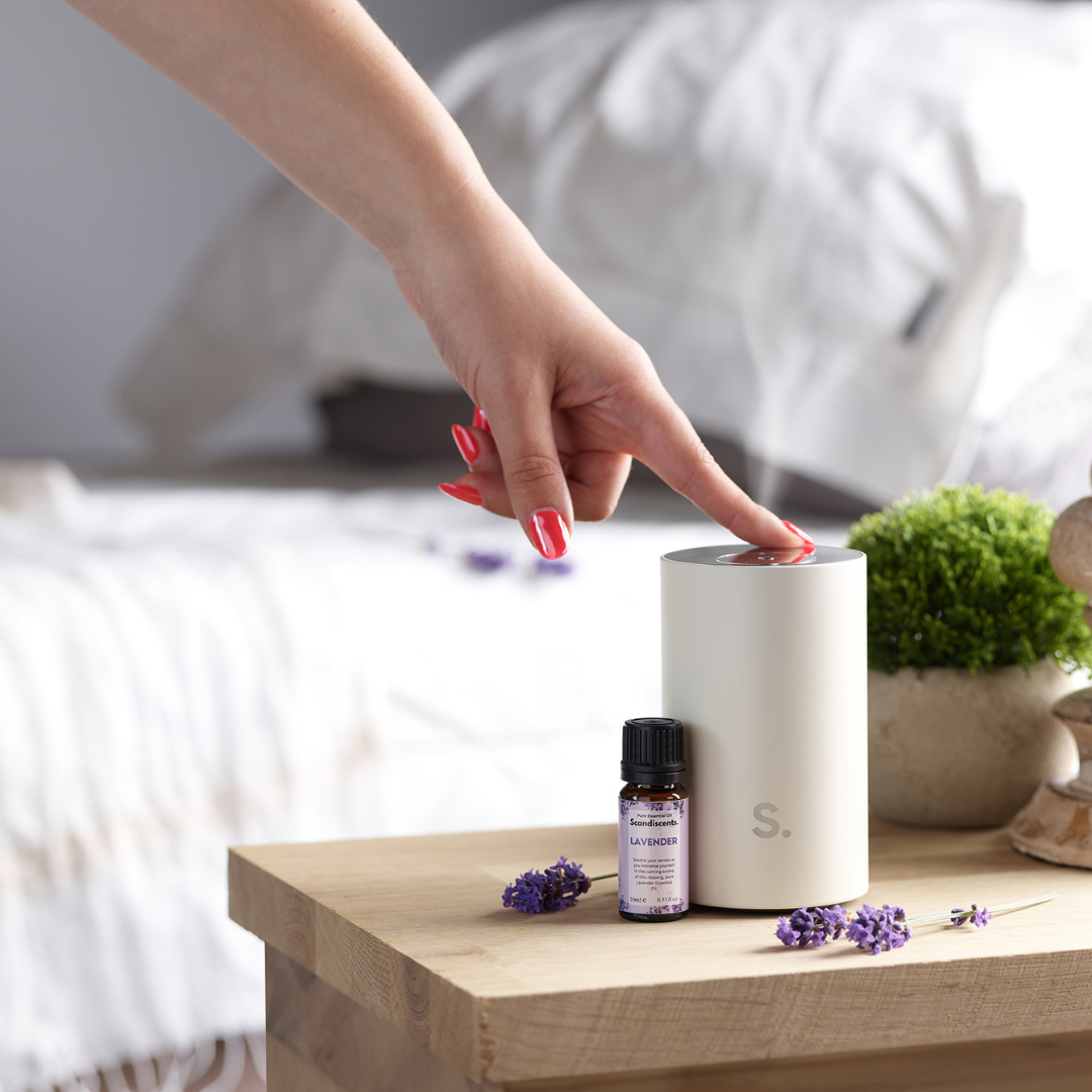 Halo Home Waterless Scented Oil Diffuser – Portable Aromatherapy Diffuser