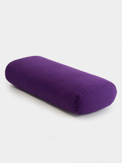 Rectangular Lightweight Yoga Bolster — Organic Cotton Cover