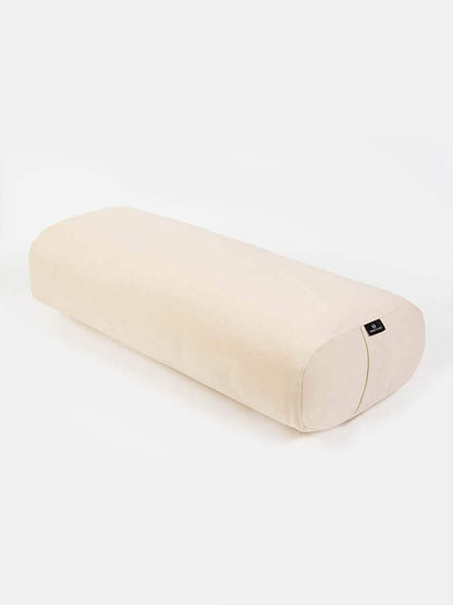 Rectangular Lightweight Yoga Bolster — Organic Cotton Cover