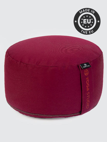 Yoga Studio Cylinder Meditation Cushion – Large | Firm Support for Seated Practice