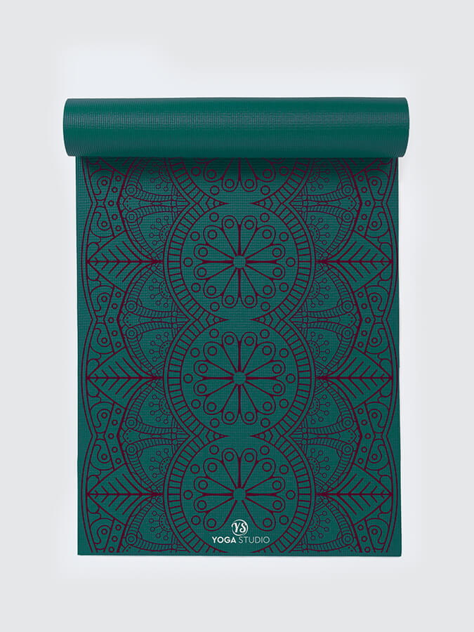 Alfombrilla de yoga adhesiva reversible de 6 mm diseñada por Yoga Studio