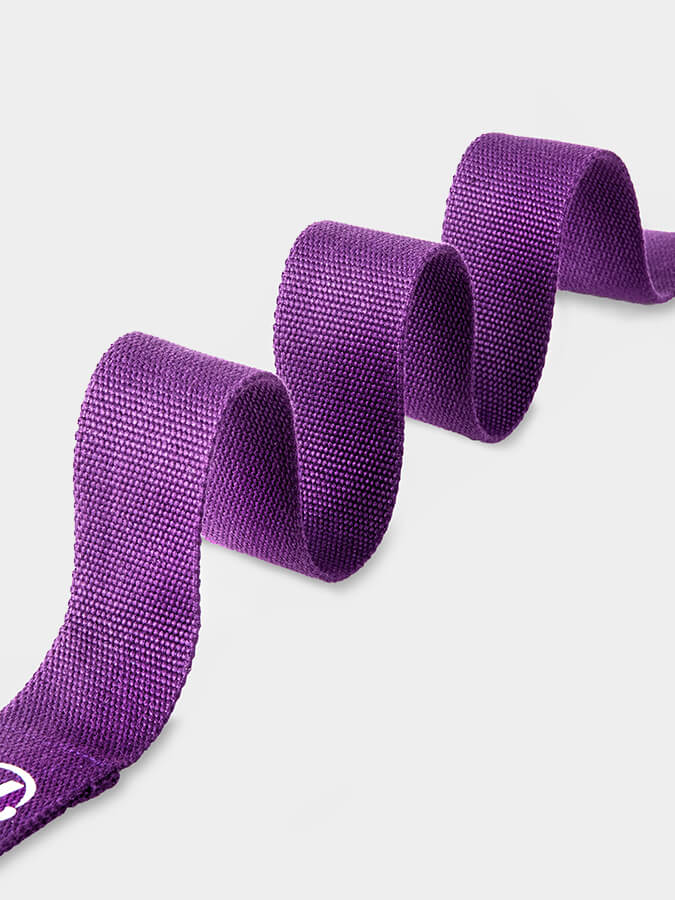 Cinta de yoga Yoga Studio con anilla en D de algodón orgánico GOTS de 2,5 m