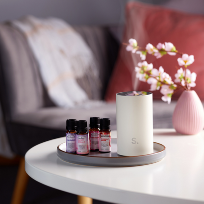 Halo Home Waterless Scented Oil Diffuser – Portable Aromatherapy Diffuser