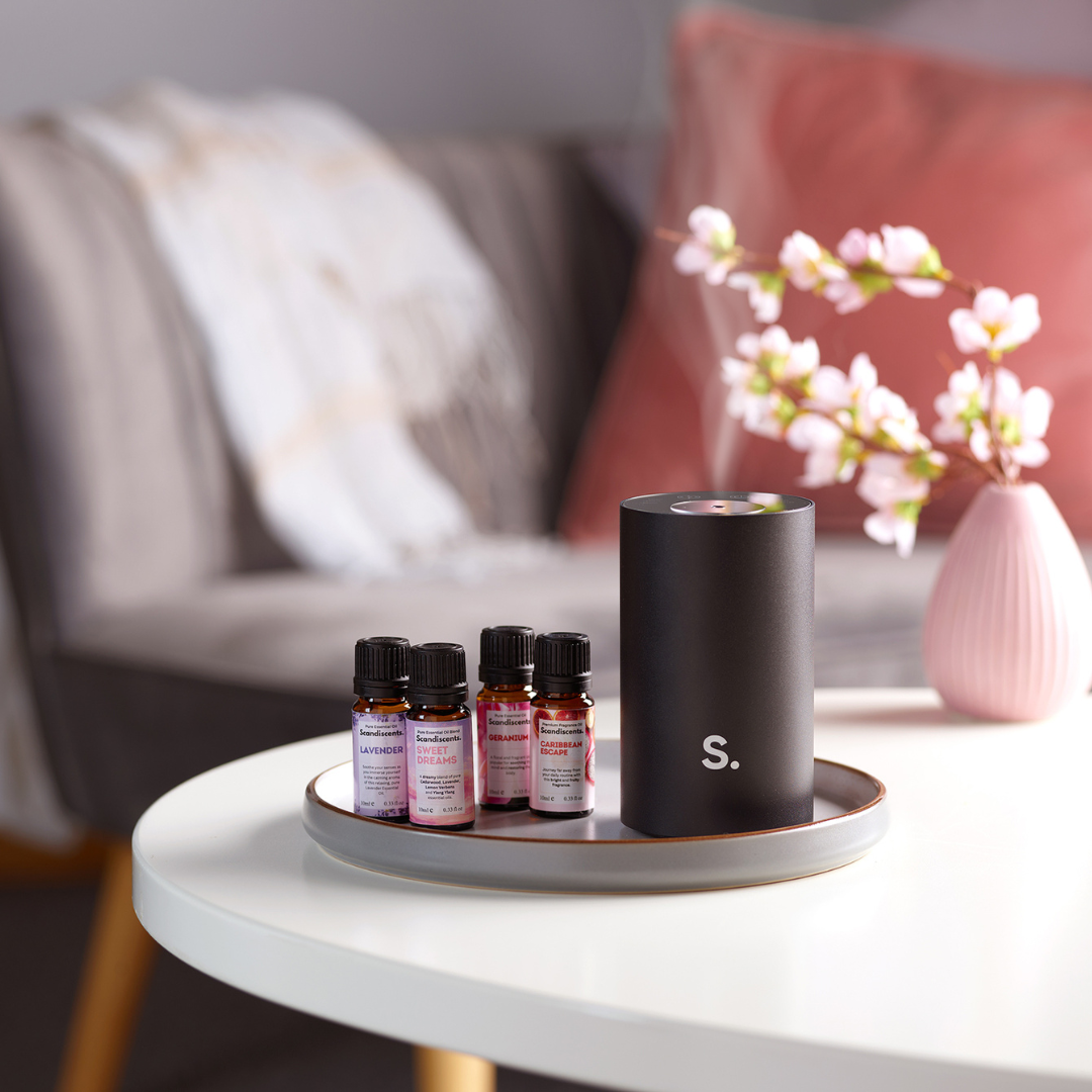 Halo Home Waterless Scented Oil Diffuser – Portable Aromatherapy Diffuser
