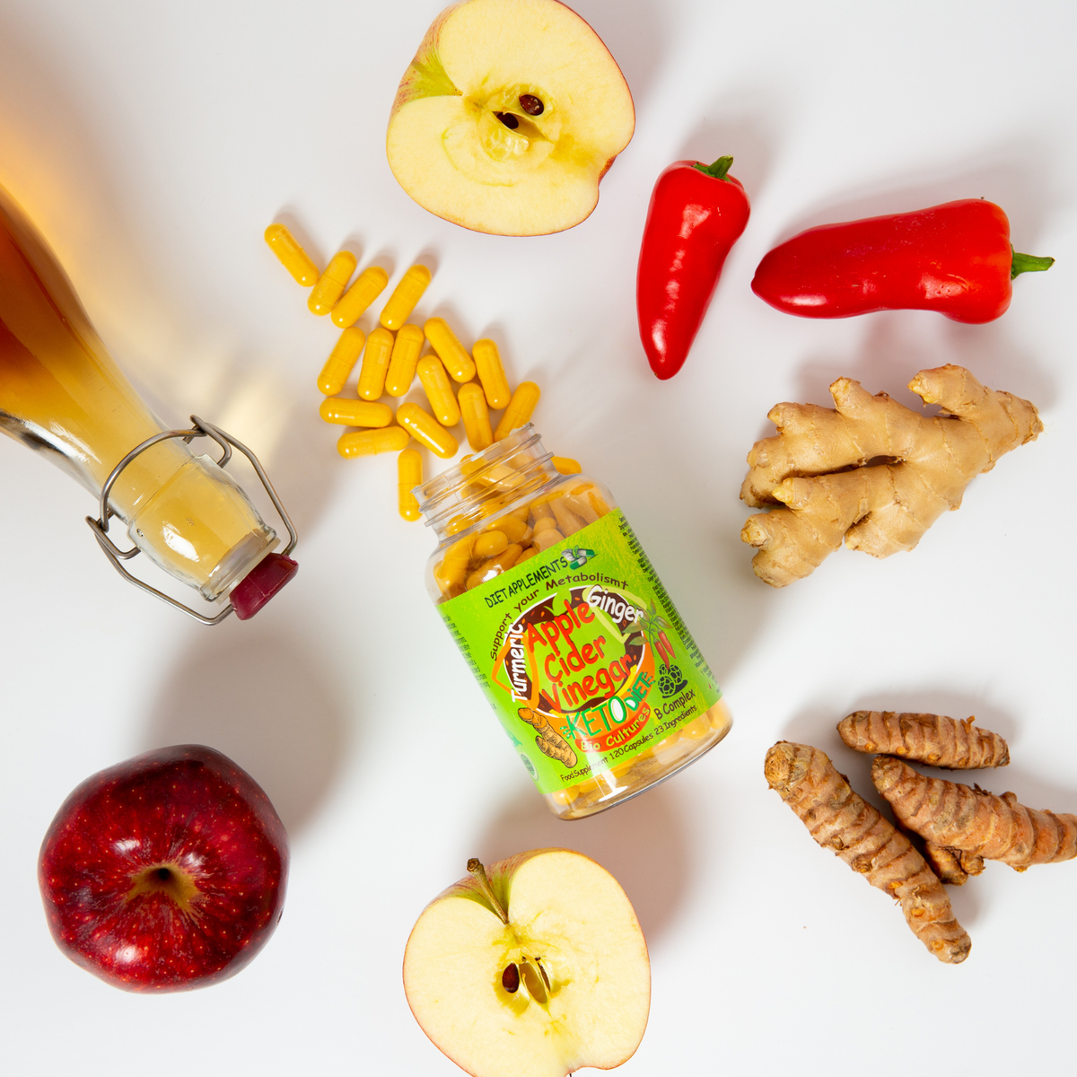 Dietapplements Apple Cider Vinegar Capsules with Vitamins & Minerals