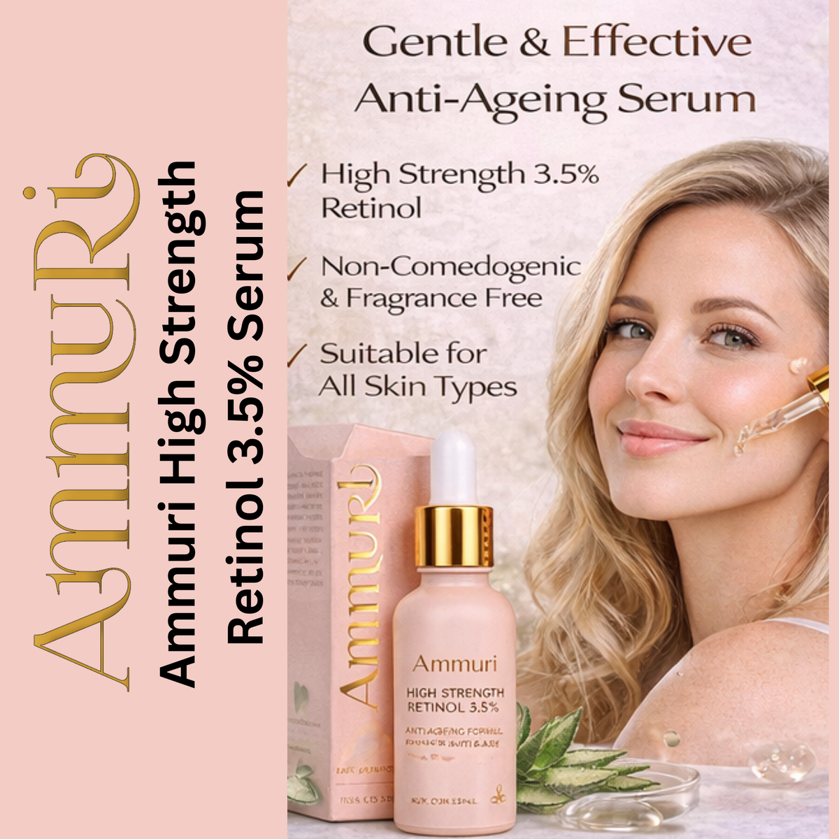 Ammuri Retinol Serum with Hyaluronic Acid 30ml