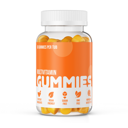 Nuke Nutrition Multivitamin Gummies – 15 Ingredients with Vitamin D, K2 & Zinc, 60ct