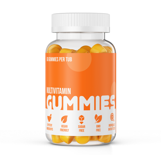 Nuke Nutrition Multivitamin Gummies – 15 Ingredients with Vitamin D, K2 & Zinc, 60ct