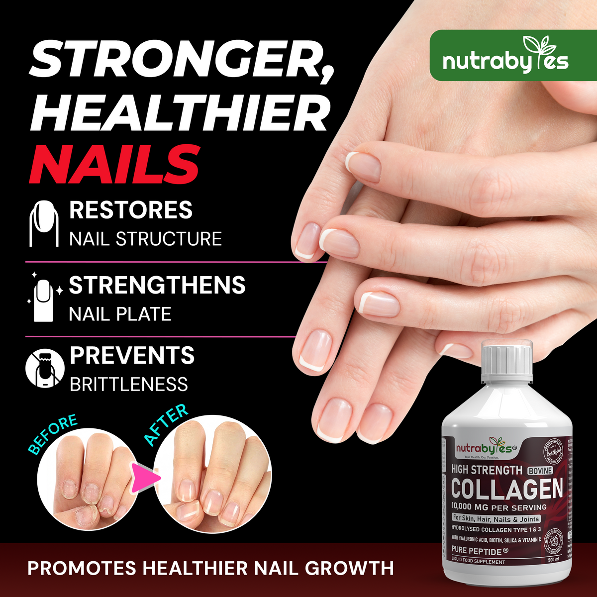 High Strength Liquid Bovine Collagen Supplement
