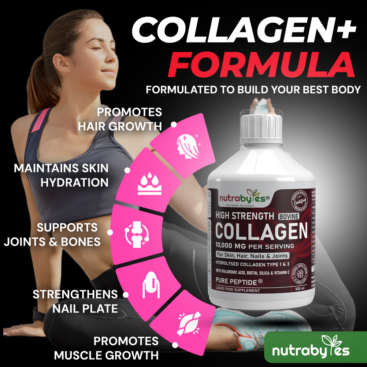 High Strength Liquid Bovine Collagen Supplement