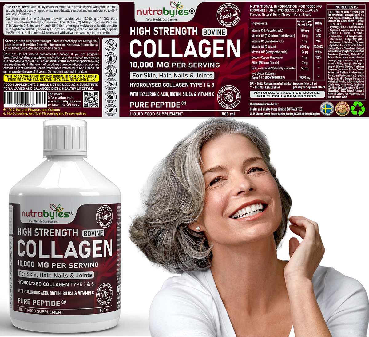 High Strength Liquid Bovine Collagen Supplement