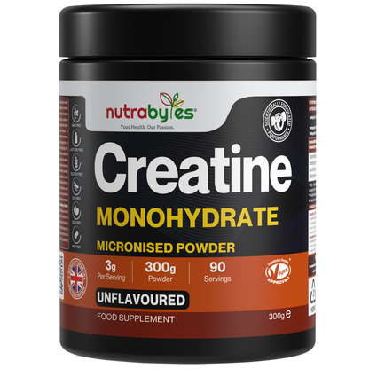 Nutrabolics Creatine Monohydrate supplement container on a white background