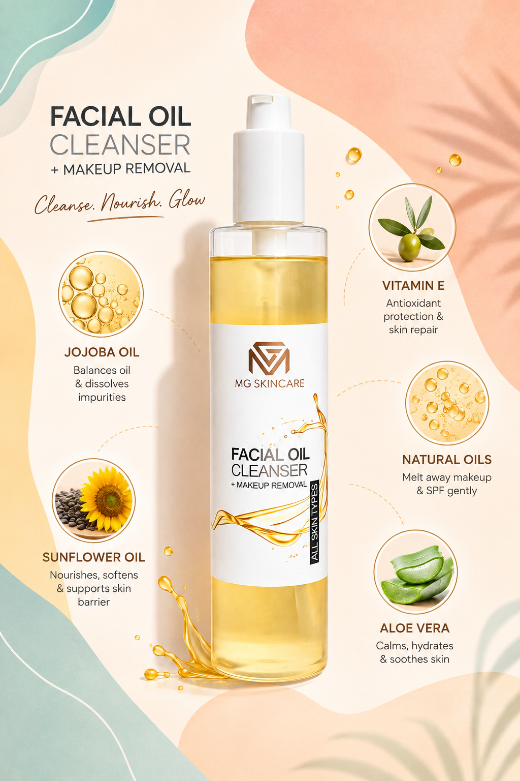MG Skincare Botanical Facial Oil Cleanser