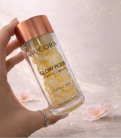 Aucora Glow Pods Vitamin C Serum Capsules