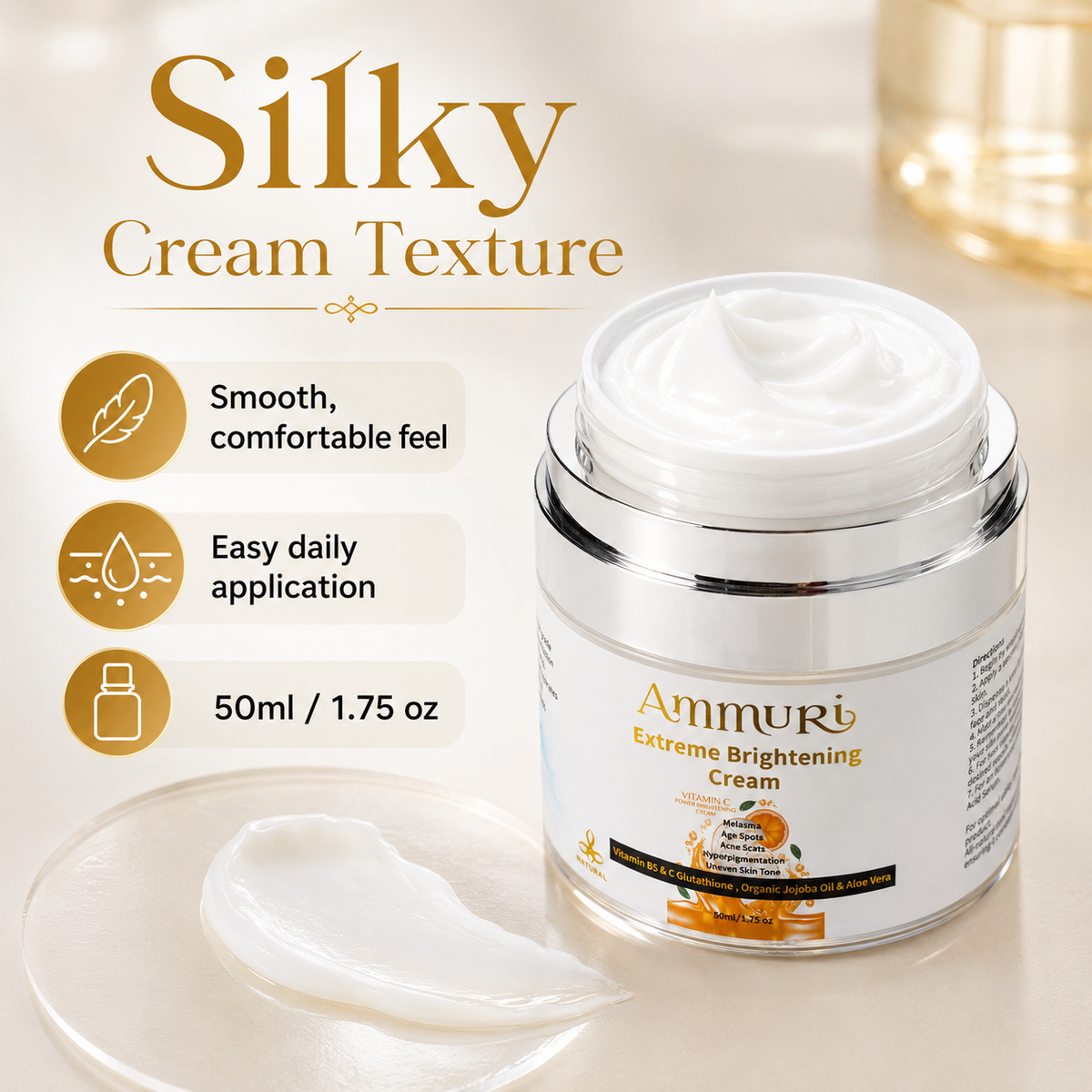 Ammuri Vitamin C & Glutathione Brightening Cream