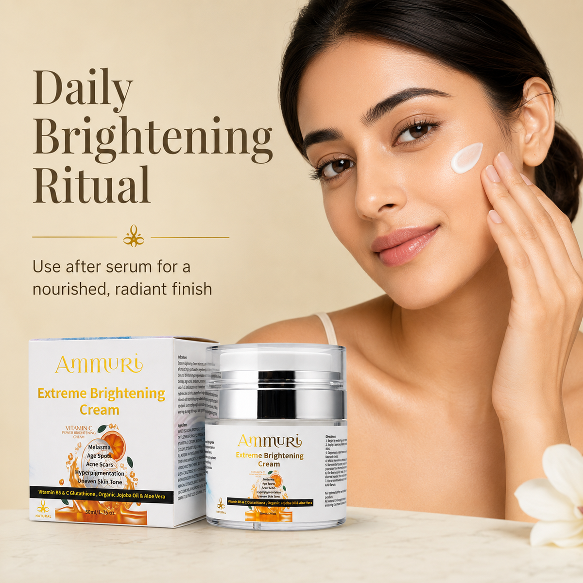 Ammuri Vitamin C & Glutathione Brightening Cream