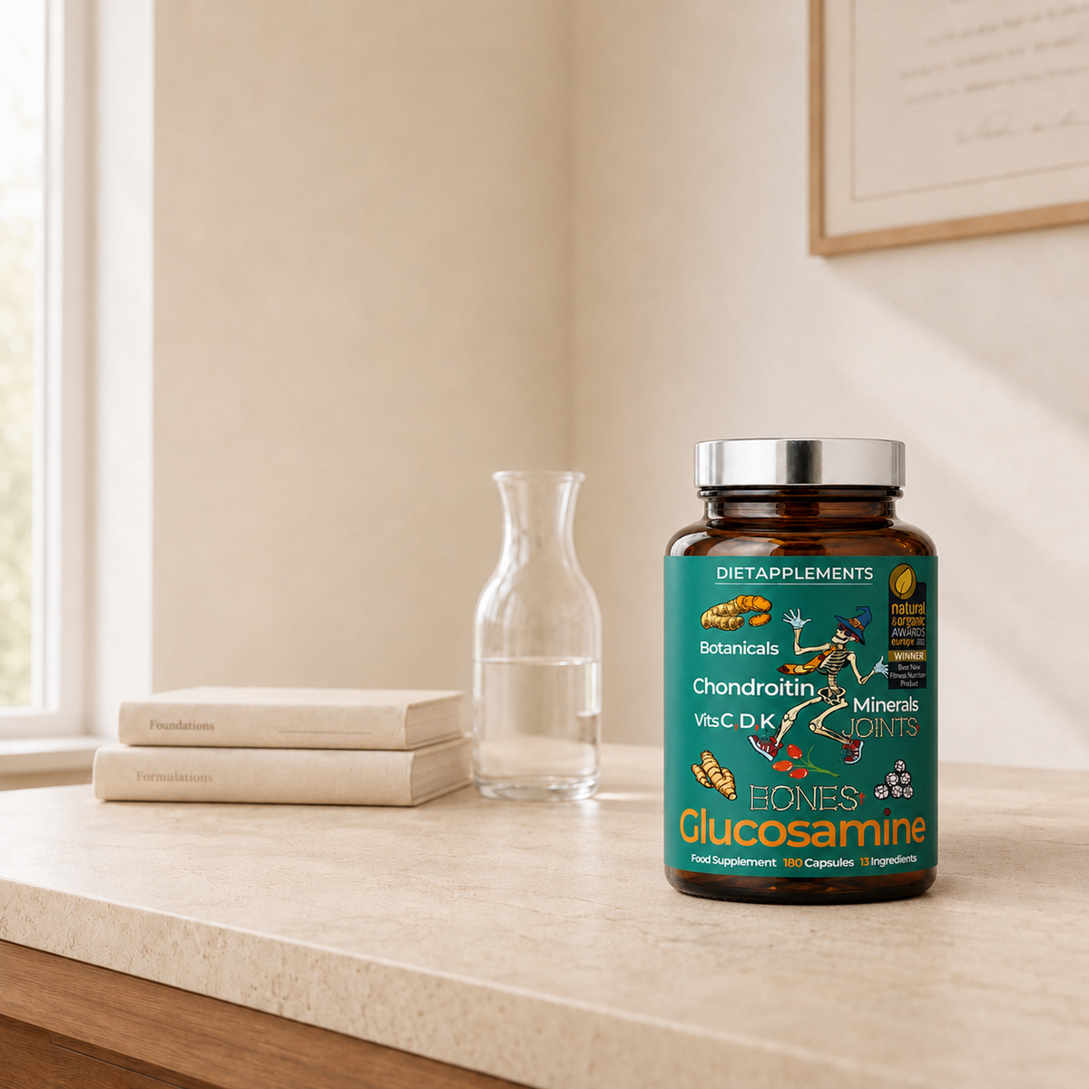Dietapplements Glucosamine, Chondroitin & Turmeric
