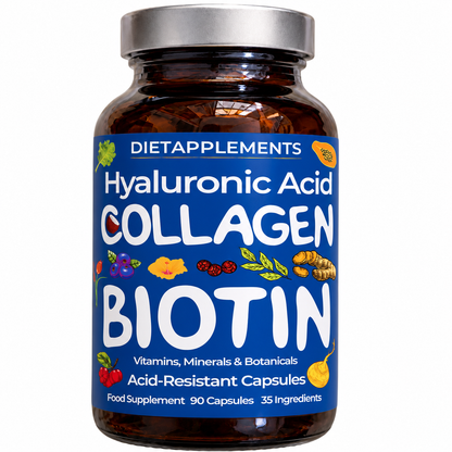 Marine Collagen with Hyaluronic Acid, Biotin, Vitamins & Minerals