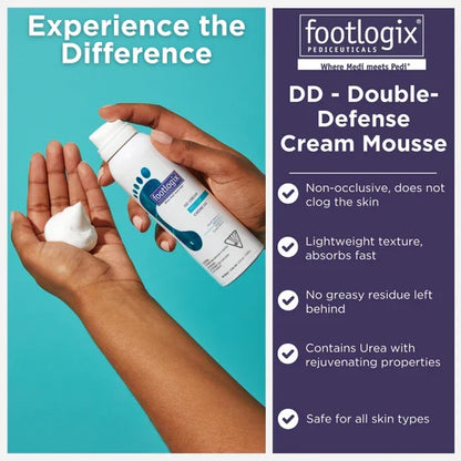 Footlogix DD Cream Mousse – Crema Hidratante Diaria para Pies | 125ml