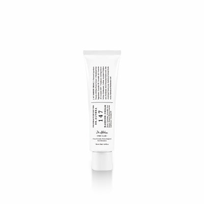 A white squeeze tube of Dr. Ahn's 147 Hair Growth Cream, shown upright against a clean white background with a subtle reflection.