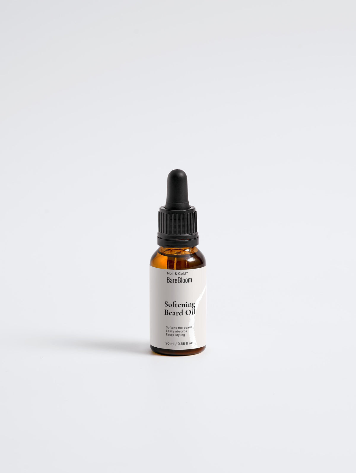 Aceite Suavizante para Barba BareBloom Noir y Dorado