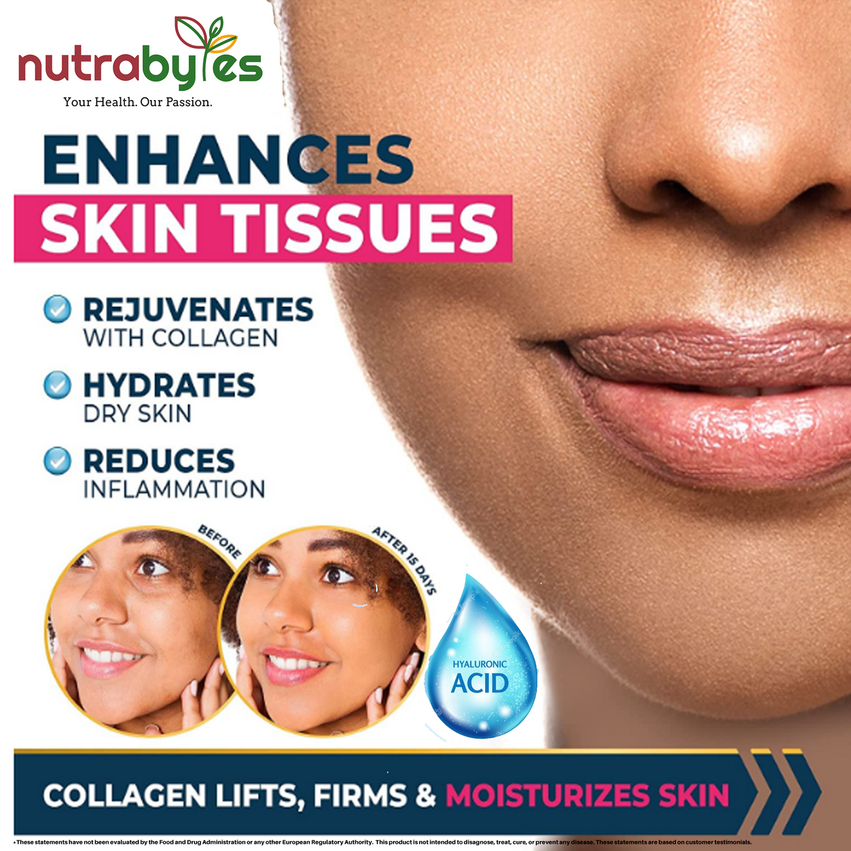 Ultimate Marine Collagen Capsules | Hyaluronic Acid, Vitamin C & Retinyl Acetate | 180 Capsules | 3-Month Supply