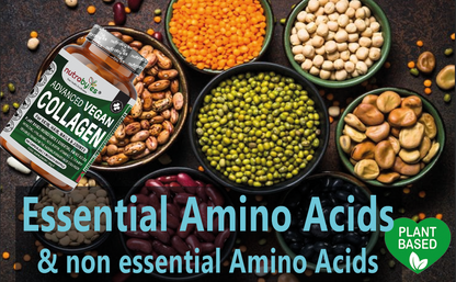 Colágeno Vegano Avanzado | Fórmula a Base de Plantas con Aminoácidos Esenciales | 90 Cápsulas | Suministro para 1 Mes